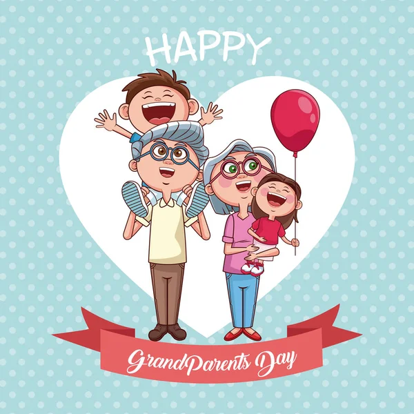 Happy grandparents day — Stock Vector