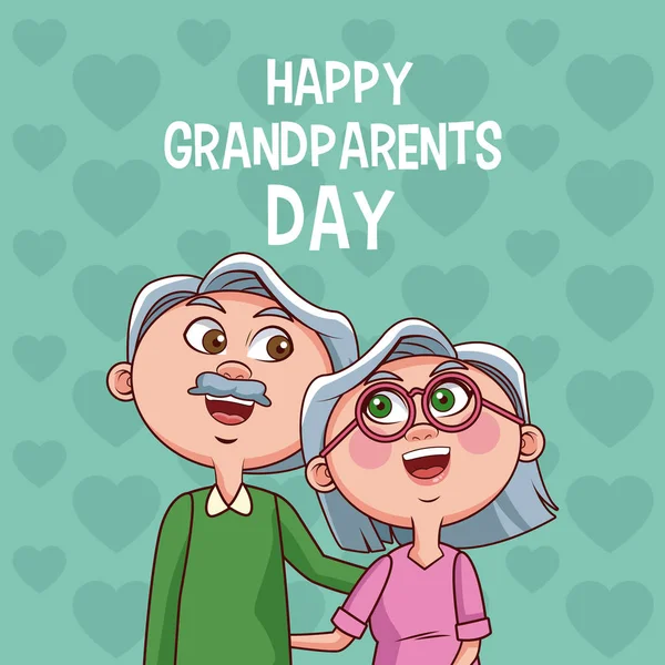 Szczęśliwy dzień dziadków karta — Wektor stockowy