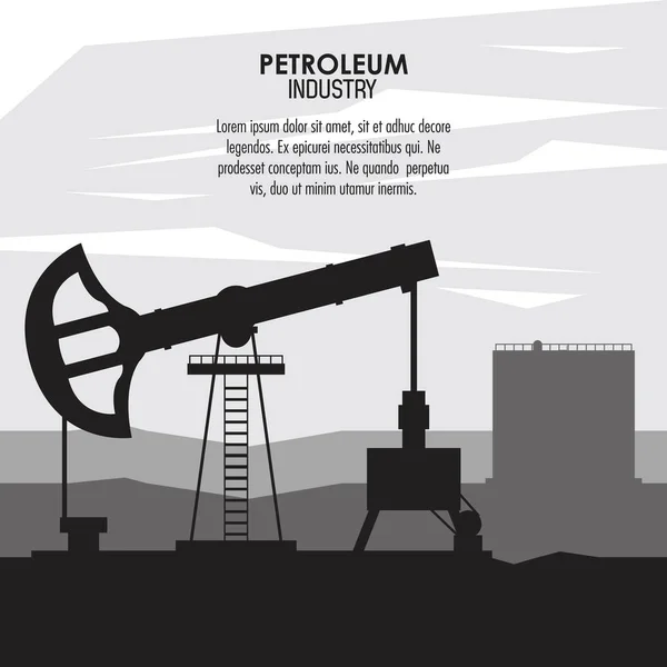 Concept d'industrie pétrolière — Image vectorielle