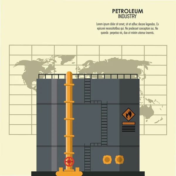 Concept d'industrie pétrolière — Image vectorielle