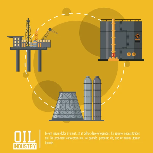 Olaj-és kőolaj — Stock Vector