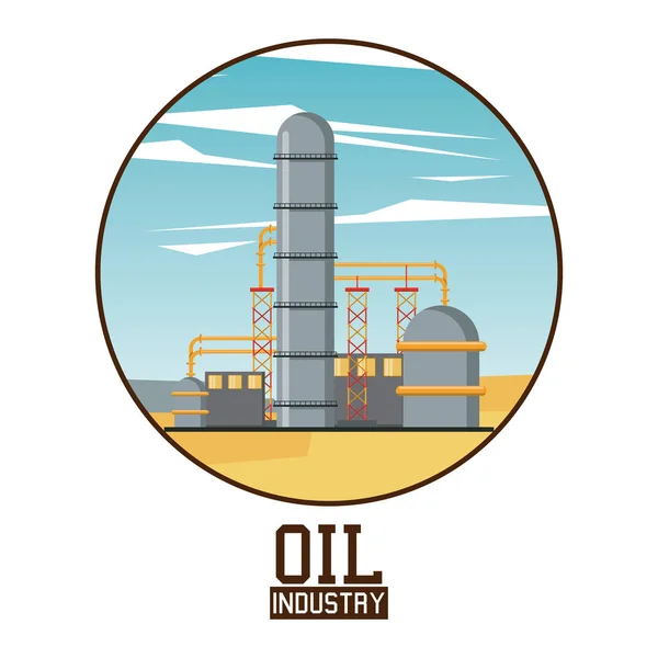 Ölpflanzenindustrie — Stockvektor