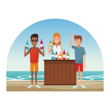 Tanıdıkları beach noktasında