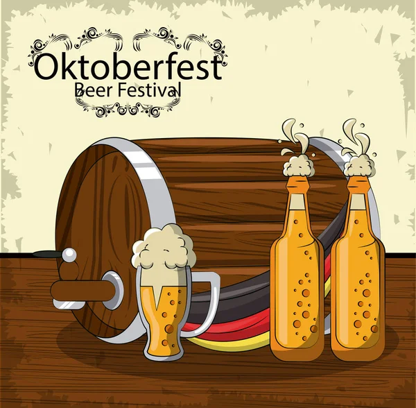 Festa della birra di ottobre — Vettoriale Stock