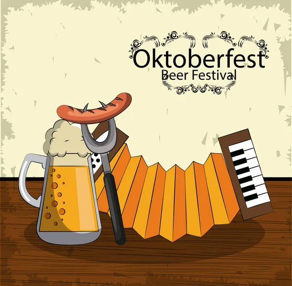 Oktober beer festival — Stock Vector