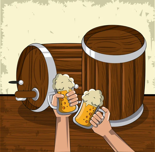 Oktober beer festival — Stockvector