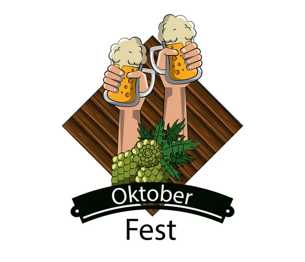 Oktober beer festival — Stock Vector