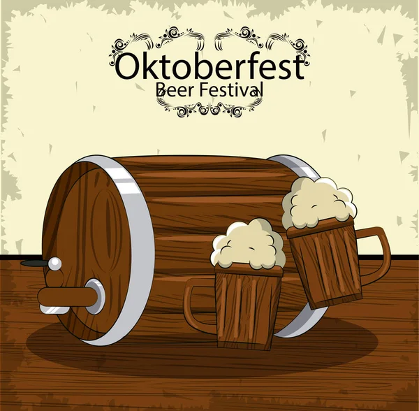 Festival de la cerveza de octubre — Archivo Imágenes Vectoriales