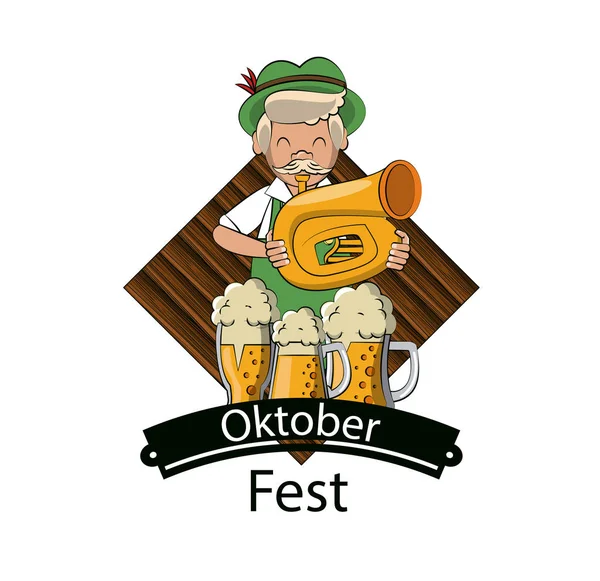 Oktober festival concept — стоковий вектор