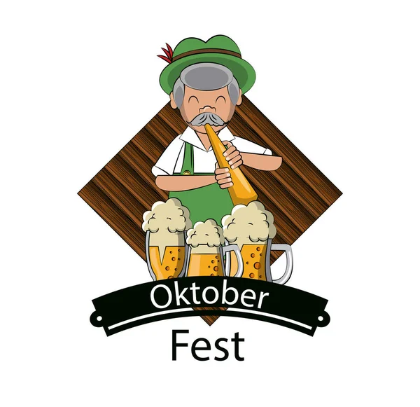 Oktober festival concept — стоковий вектор
