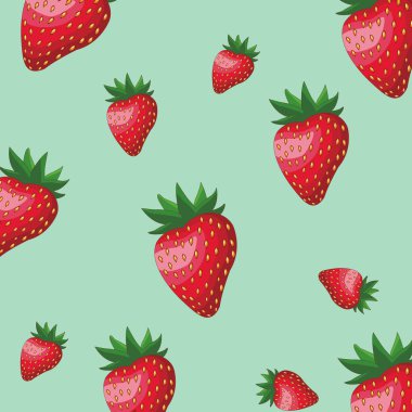 Çilek desen arka plan