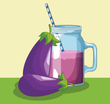 Patlıcan suyu mason kavanoz