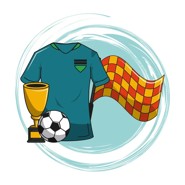 Soccer cartoon elements
