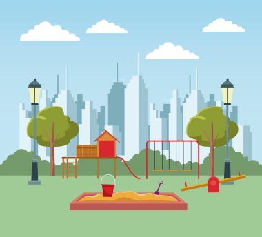 Çocuk Parkı oyunları ile