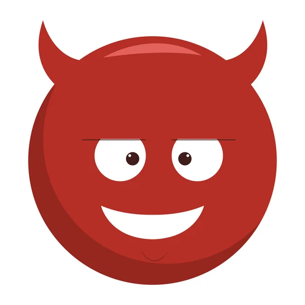 Emoticono del chat del diablo — Archivo Imágenes Vectoriales