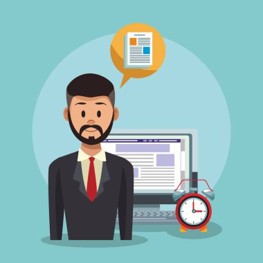 Executive işadamı çizgi film