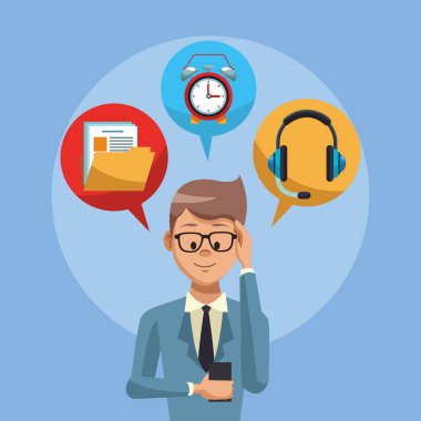 Executive işadamı çizgi film