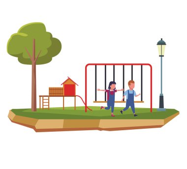 Park çizgi film çocuklar