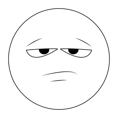 Sıkılmış sohbet ifade siyah beyaz