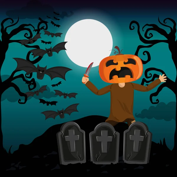 Kid a halloween — Stockový vektor