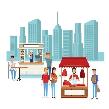 Gıda booth ve dükkanlar