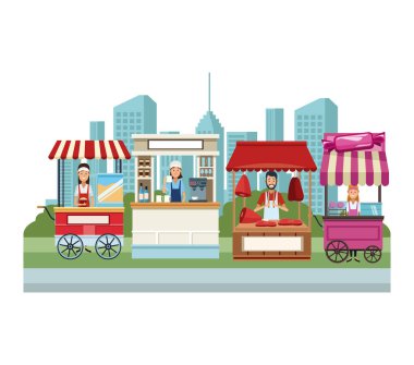 Gıda booth ve dükkanlar