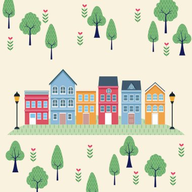 Kasaba sahne karikatürler