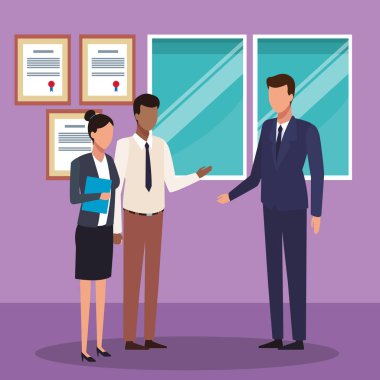 Ofisteki iş adamları