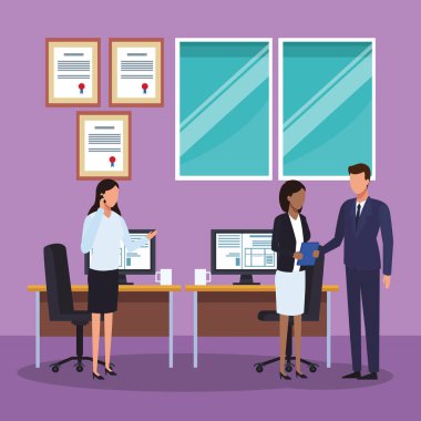 Ofisteki iş adamları