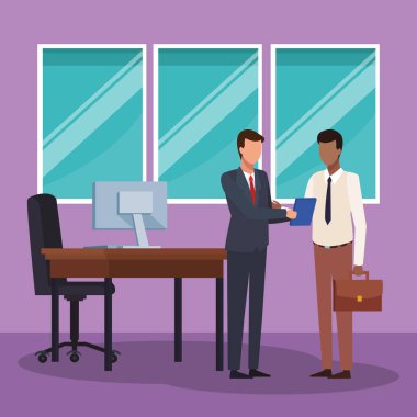 Ofisteki iş adamları