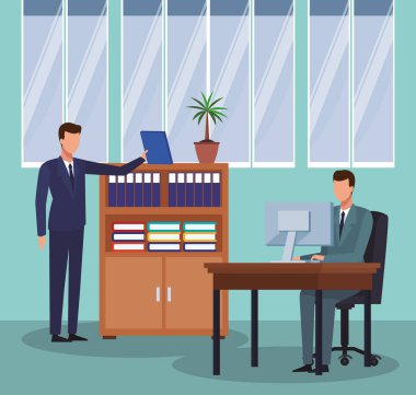 Ofisteki iş adamları