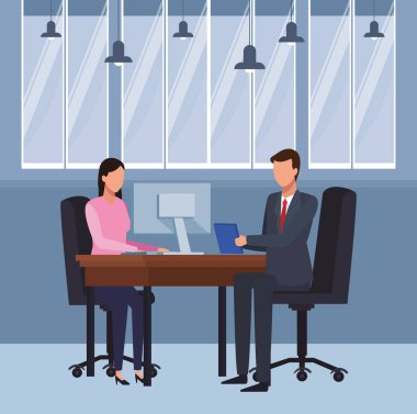 Ofisteki iş adamları