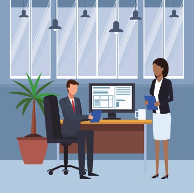 Ofisteki iş adamları