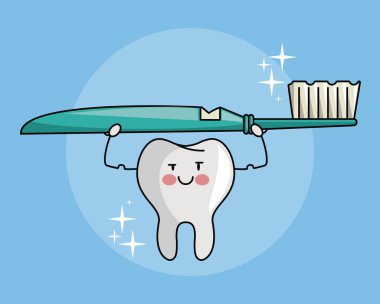 Diş komik karikatür