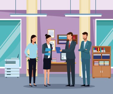 Ofisteki iş adamları