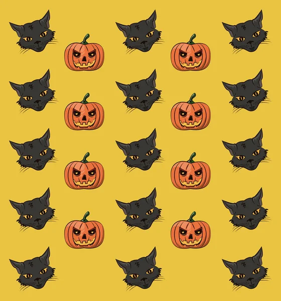 Patrón de fondo Halloween — Archivo Imágenes Vectoriales