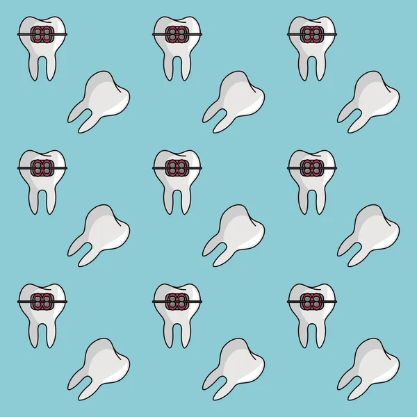 Aparelhos dentários fundo —  Vetores de Stock