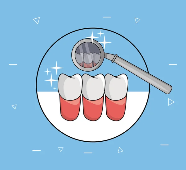 Diş Bakımı ve hijyen — Stok Vektör