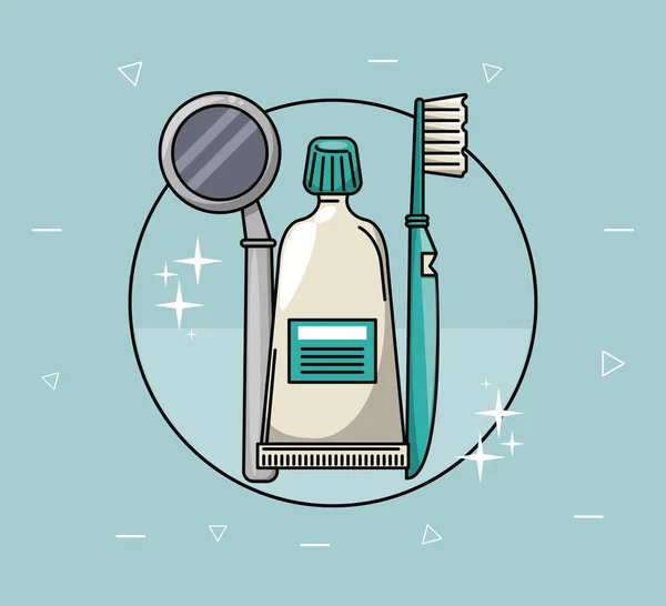 Cuidados odontológicos e higiene —  Vetores de Stock