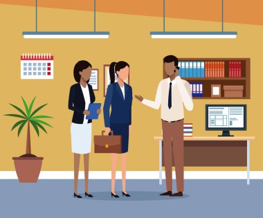 Ofisteki iş adamları