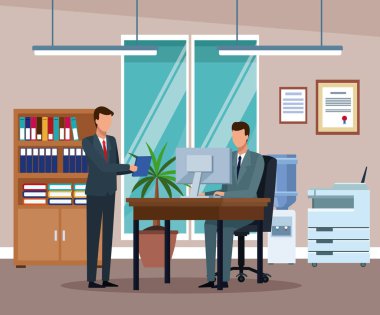 Ofisteki iş adamları