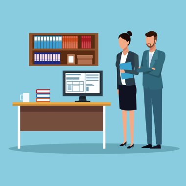 Ofisteki iş adamları