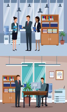 İş adamları Office kümesi