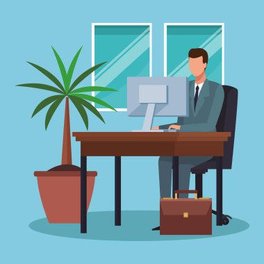 Ofisteki iş adamları