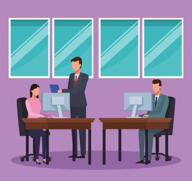 Ofisteki iş adamları