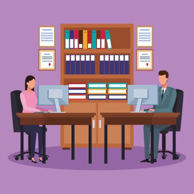 Ofisteki iş adamları