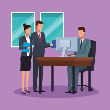 Ofisteki iş adamları