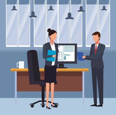 Ofisteki iş adamları