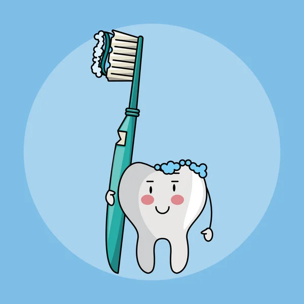 Caricatures sur les soins dentaires — Image vectorielle