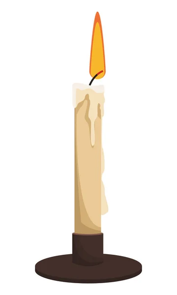 골동품 촛불 빛 — 스톡 벡터